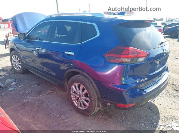 JN8AT2MT0LW034652 2020 NISSAN ROGUE Синий Задняя левая четверть