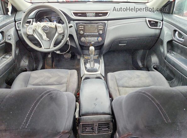 JN8AT2MT1GW014609 2016 NISSAN ROGUE Red Dashboard view