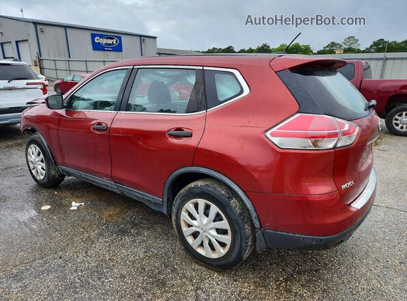JN8AT2MT1GW014609 2016 NISSAN ROGUE Red Rear left