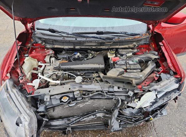 JN8AT2MT1GW014609 2016 NISSAN ROGUE Red Engine compartment view
