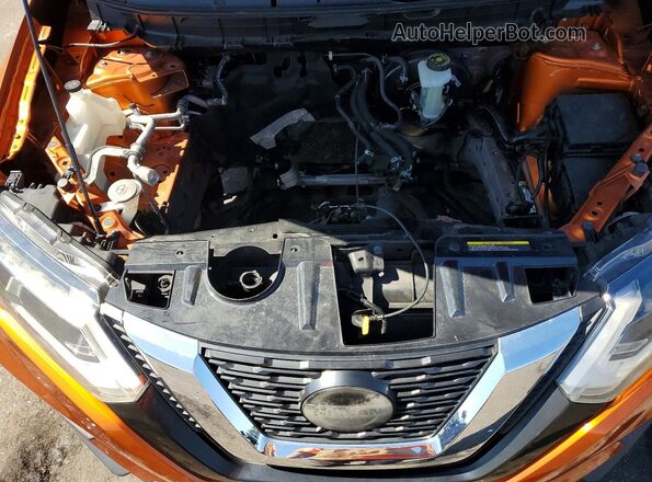 JN8AT2MT1LW007802 2020 NISSAN ROGUE Orange Vista del compartimento del motor