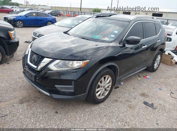 JN8AT2MT1LW037107 2020 NISSAN ROGUE Black Առջևի ձախ երեք քառորդ տեսարան