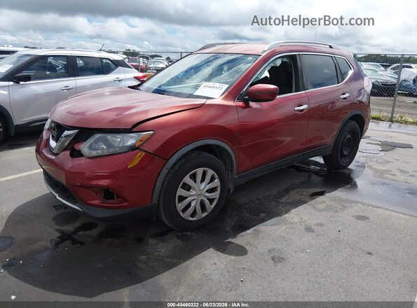JN8AT2MT2GW005286 2016 NISSAN ROGUE Red წინა მარცხენა ხედი სამი მეოთხედიდან