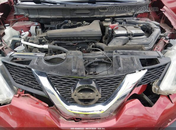 JN8AT2MT2GW005286 2016 NISSAN ROGUE Red უკანა ხედი