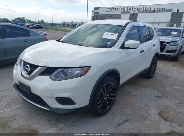 JN8AT2MT2GW013842 2016 NISSAN ROGUE Белый Передняя левая четверть