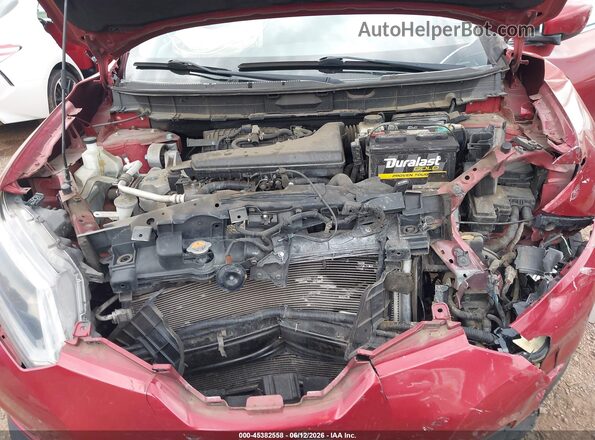 JN8AT2MT2GW017969 2016 NISSAN ROGUE Красный Вид сзади