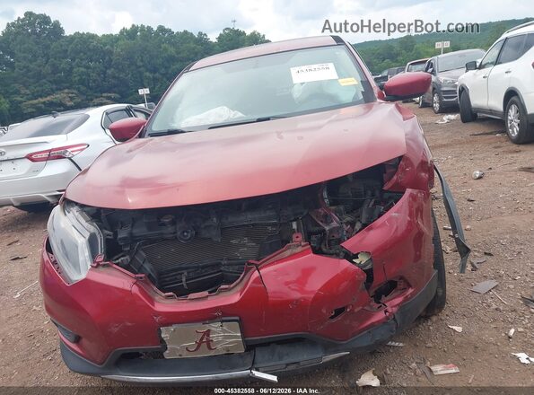 JN8AT2MT2GW017969 2016 NISSAN ROGUE Красный Вид щитка приборов