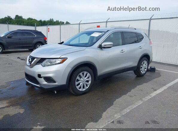 JN8AT2MT2GW023903 2016 NISSAN ROGUE Silver წინა მარცხენა ხედი სამი მეოთხედიდან