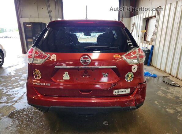 JN8AT2MT2GW026882 2016 NISSAN ROGUE Red Rear view