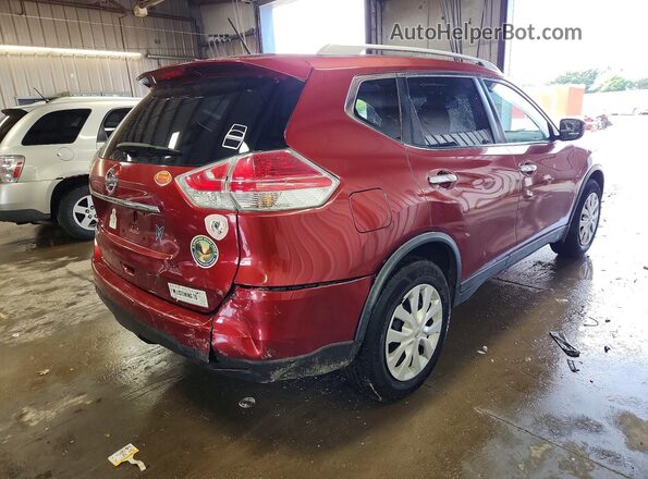 JN8AT2MT2GW026882 2016 NISSAN ROGUE Red Rear right