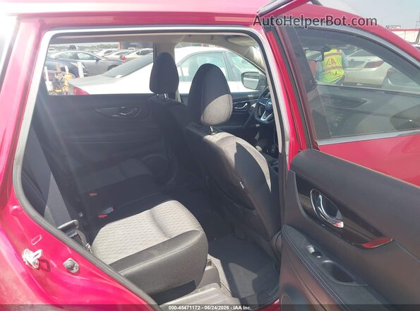 JN8AT2MT2HW384615 2017 NISSAN ROGUE Red Vista de la etiqueta del VIN
