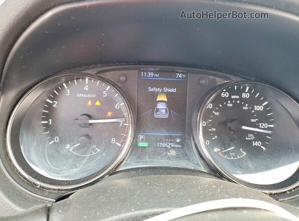 JN8AT2MT2JW470478 2018 NISSAN ROGUE Blue Սարքավորումների վահանակի տեսք