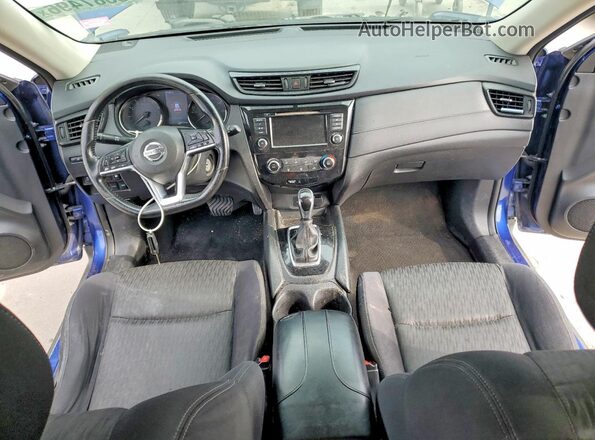 JN8AT2MT2JW470478 2018 NISSAN ROGUE Blue Առջևի վահանակի տեսք
