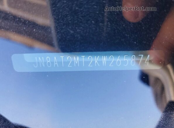 JN8AT2MT2KW265874 2019 NISSAN ROGUE Серебряный 