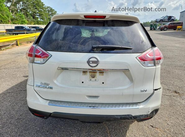 JN8AT2MT3GW002932 2016 NISSAN ROGUE White Вид ззаду