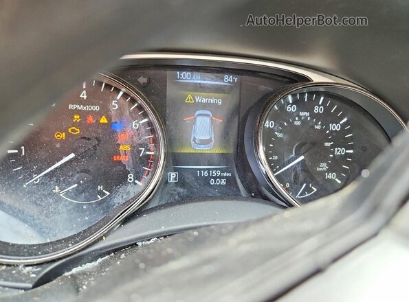 JN8AT2MT3GW002932 2016 NISSAN ROGUE White Вид щитка приладів