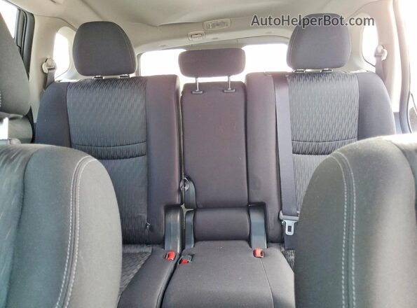 JN8AT2MT3LW008532 2020 NISSAN ROGUE Black უკანა სავარძლების ხედი