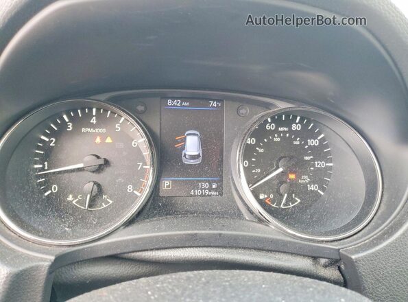 JN8AT2MT3LW008532 2020 NISSAN ROGUE Black ხელსაწყოთა პანელის ხედი