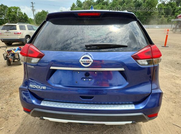 JN8AT2MT4HW150444 2017 NISSAN ROGUE Blue Вид ззаду