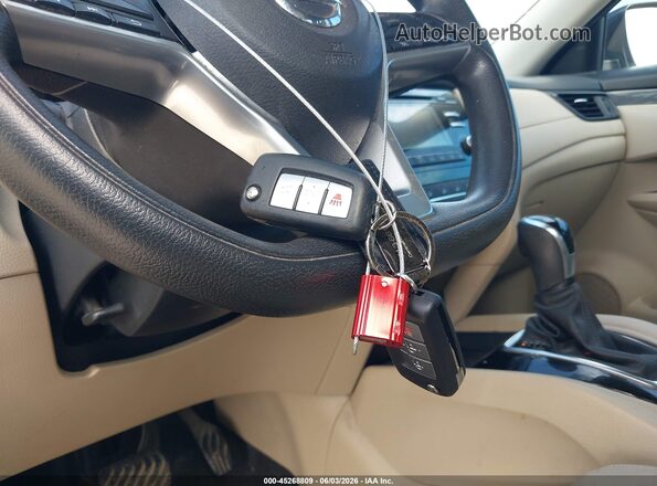 JN8AT2MT4HW400555 2017 NISSAN ROGUE Black Widok deski rozdzielczej