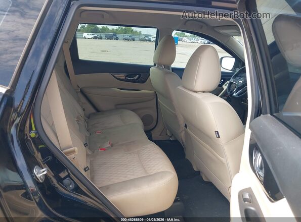 JN8AT2MT4HW400555 2017 NISSAN ROGUE Black Widok naklejki z numerem VIN
