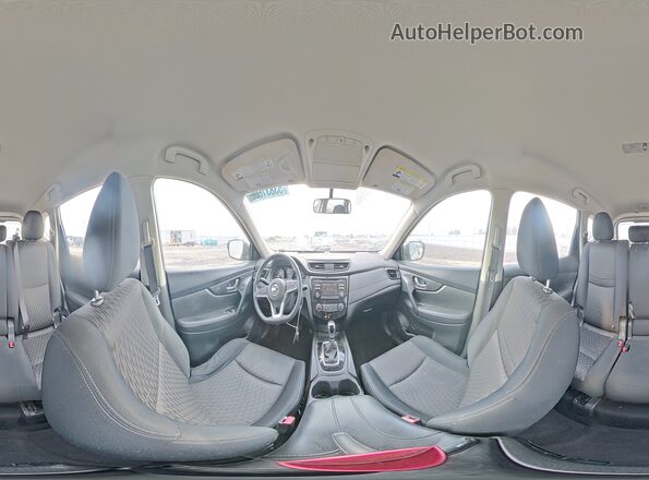 JN8AT2MT4HW401513 2017 NISSAN ROGUE Silver Widok wnętrza 360 stopni