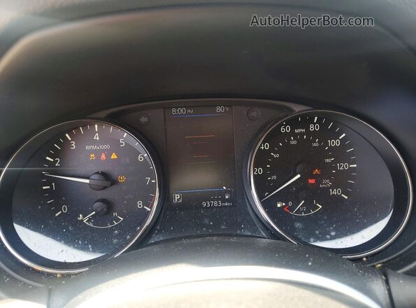 JN8AT2MT4JW489839 2018 NISSAN ROGUE Черный Вид щитка приборов