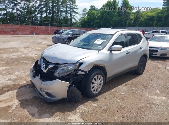 JN8AT2MT5GW025550 2016 NISSAN ROGUE Silver Front left