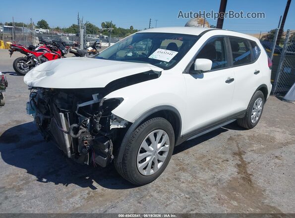 JN8AT2MT5HW136181 2017 NISSAN ROGUE White წინა მარცხენა ხედი სამი მეოთხედიდან