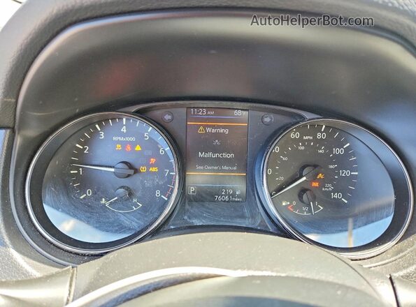 JN8AT2MT5JW489784 2018 NISSAN ROGUE Серый Вид щитка приборов