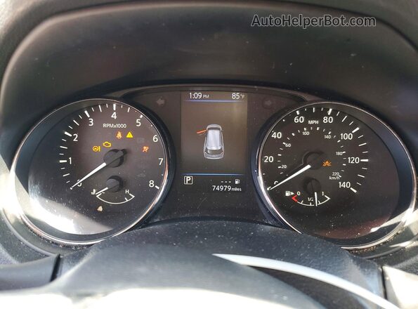 JN8AT2MT5LW003459 2020 NISSAN ROGUE Silver Սարքավորումների վահանակի տեսք