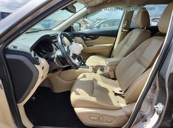 JN8AT2MT7HW383721 2017 NISSAN ROGUE Gray Вид салону спереду