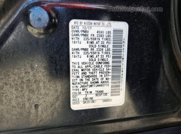 JN8AT2MT7JW460710 2018 NISSAN ROGUE Black 