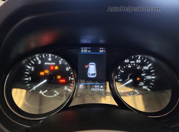 JN8AT2MT7LW038987 2020 NISSAN ROGUE Silver ხელსაწყოთა პანელის ხედი