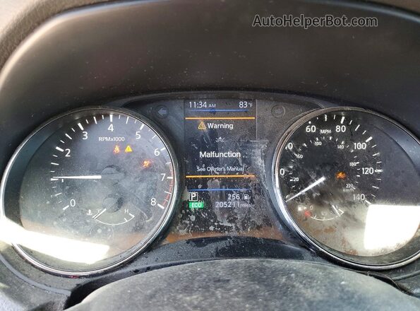 JN8AT2MT8JW454530 2018 NISSAN ROGUE Silver Вид щитка приладів