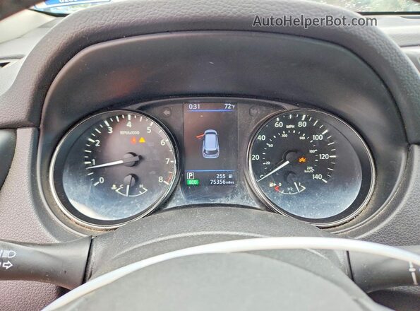 JN8AT2MT9KW267430 2019 NISSAN ROGUE Black ხელსაწყოთა პანელის ხედი