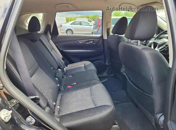 JN8AT2MT9KW267430 2019 NISSAN ROGUE Black უკანა სავარძლების ხედი