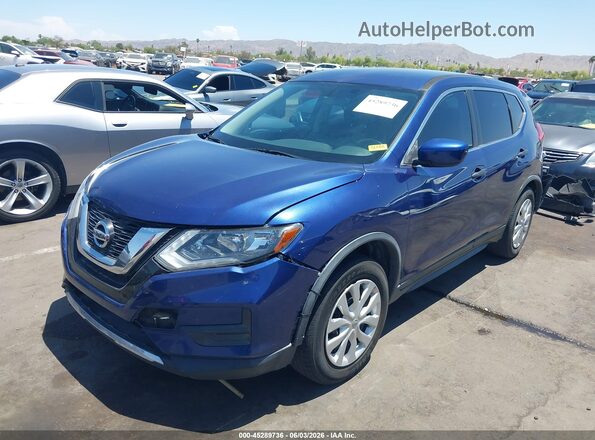 JN8AT2MTXHW135334 2017 NISSAN ROGUE Blue Front left
