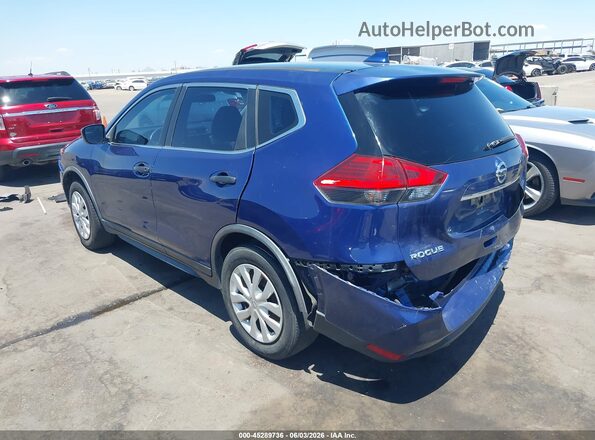 JN8AT2MTXHW135334 2017 NISSAN ROGUE Blue Rear left