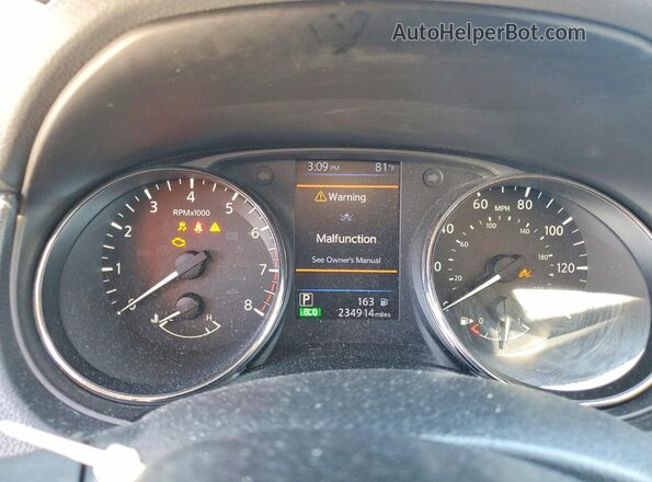 JN8AT2MTXJW488131 2018 NISSAN ROGUE Black Սարքավորումների վահանակի տեսք