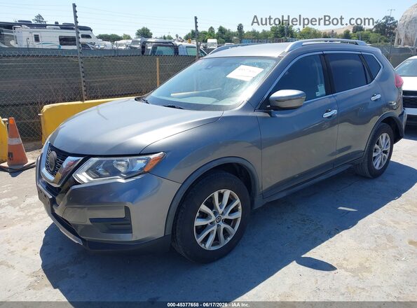 JN8AT2MTXKW254802 2019 NISSAN ROGUE Gray Առջևի ձախ երեք քառորդ տեսարան