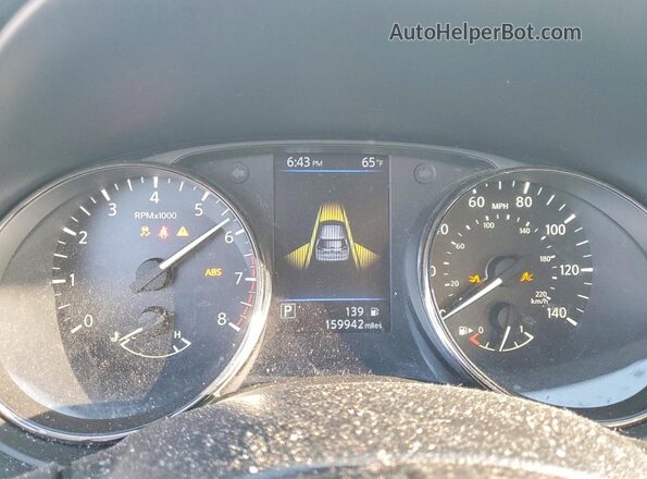 JN8AT2MTXLW011931 2020 NISSAN ROGUE Белый Вид щитка приборов