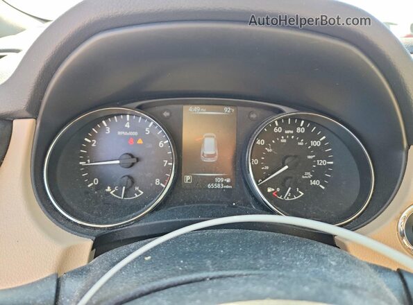 JN8AT2MV0HW011011 2017 NISSAN ROGUE Blue Սարքավորումների վահանակի տեսք