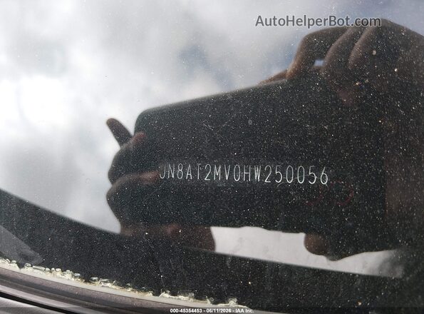 JN8AT2MV0HW250056 2017 NISSAN ROGUE Black Вид підкапотного простору
