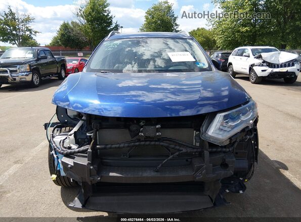 JN8AT2MV0JW308236 2018 NISSAN ROGUE Blue Սարքավորումների վահանակի տեսք
