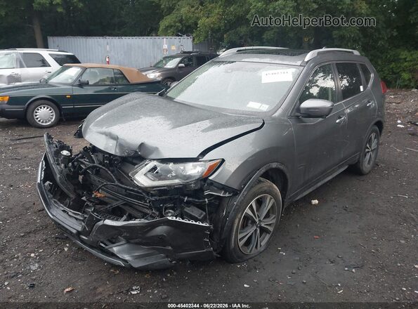 JN8AT2MV0KW381978 2019 NISSAN ROGUE Gray Առջևի ձախ երեք քառորդ տեսարան