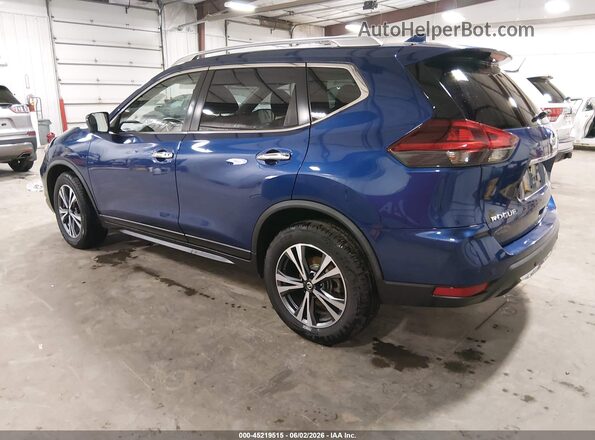 JN8AT2MV0KW387120 2019 NISSAN ROGUE Синий Задняя левая четверть