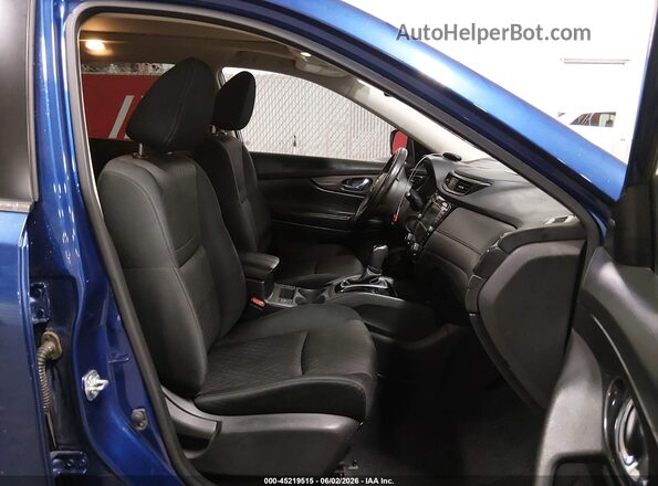 JN8AT2MV0KW387120 2019 NISSAN ROGUE Синий Вид салона спереди