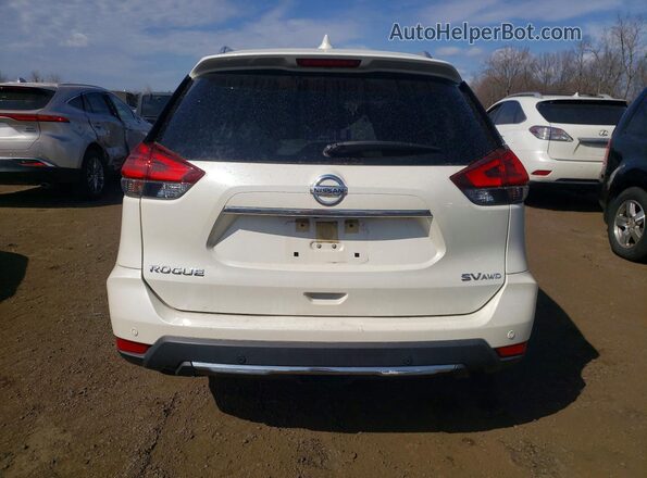JN8AT2MV0KW391006 2019 NISSAN ROGUE White Вид ззаду