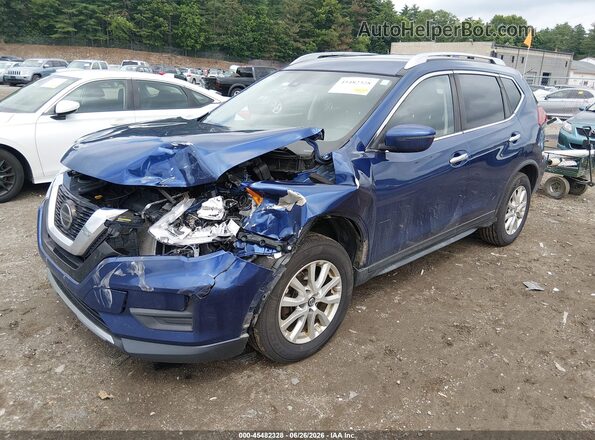 JN8AT2MV0LW102773 2020 NISSAN ROGUE Blue Առջևի ձախ երեք քառորդ տեսարան